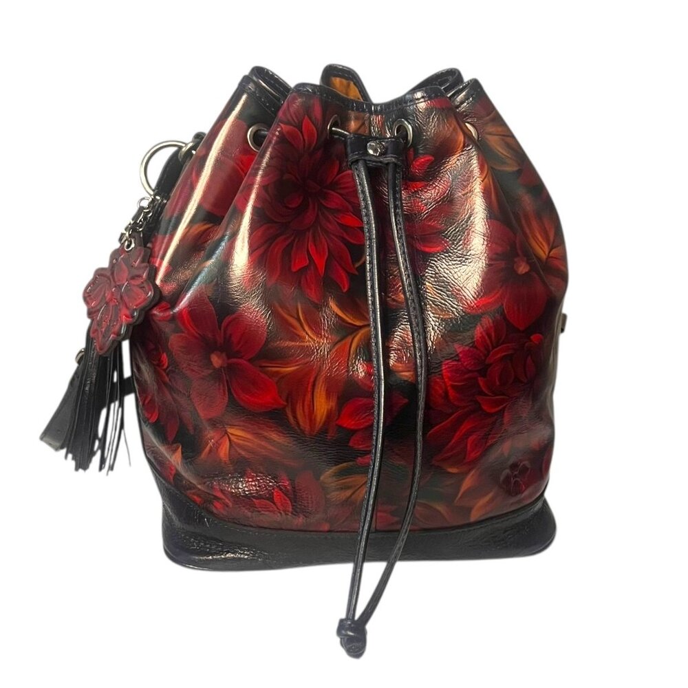 Patricia Nash Red Floral Crossbody Bag - Picture 5 of 15